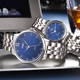 奥利妮品牌钢带情侣手表一对价男女情侣对表刻字宝蓝色防水情侣表