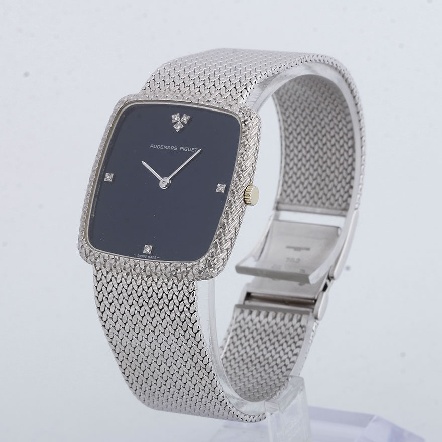 [9.5新]爱彼中性18k白金手动机械腕表180314308