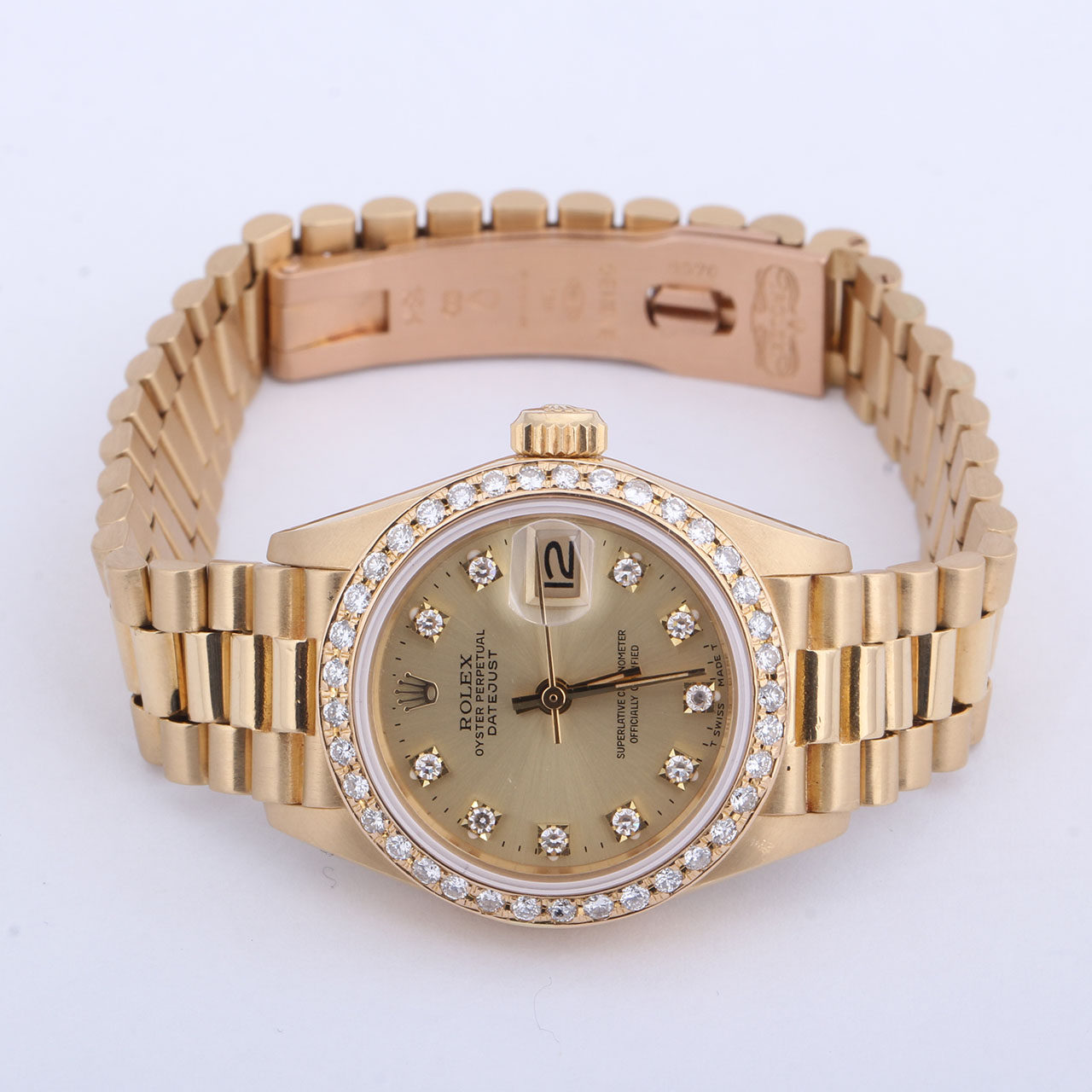 [9.0新]劳力士rolex女士18k黄金自动机械腕表r10351