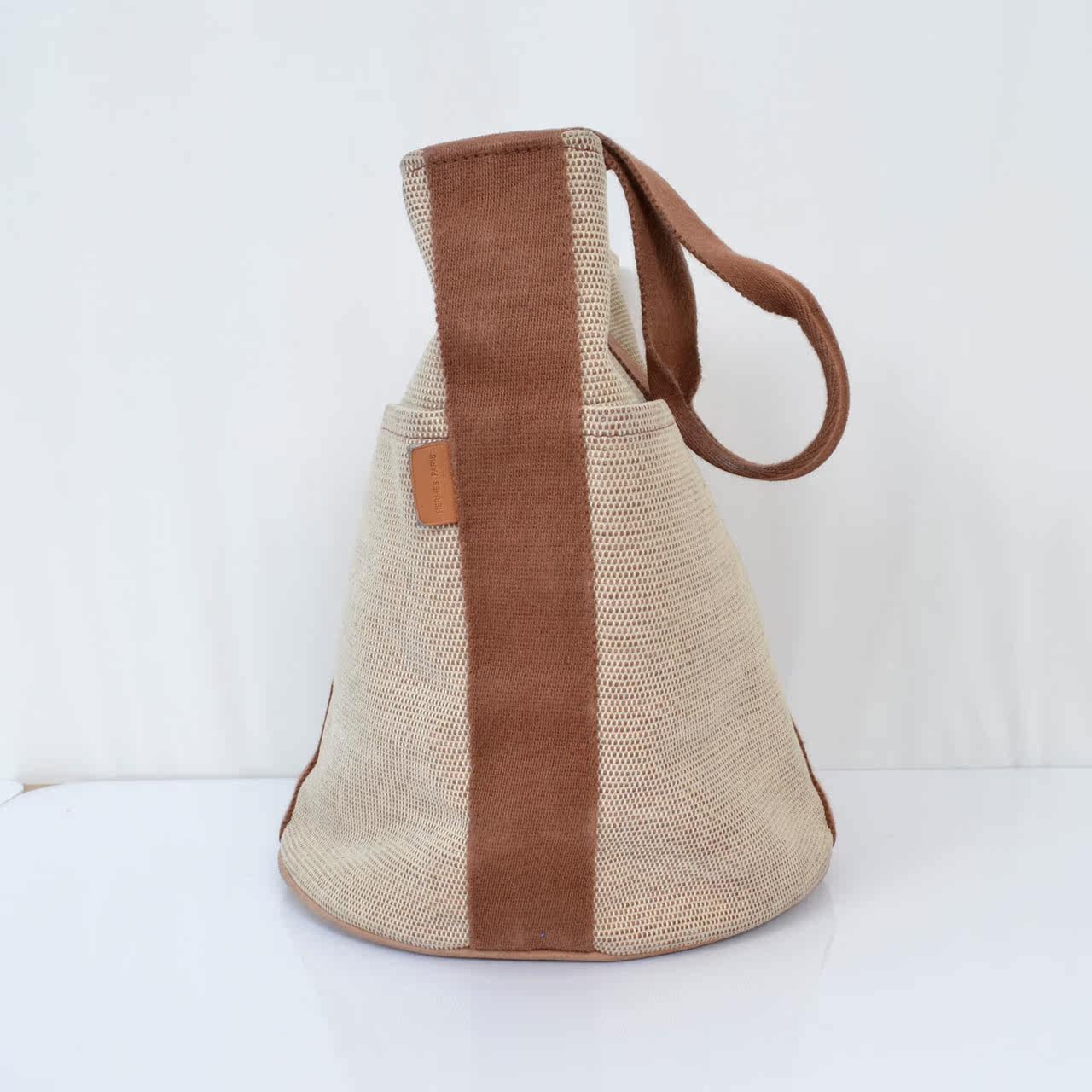 【9.0新】hermes/爱马仕 帆布款水桶包