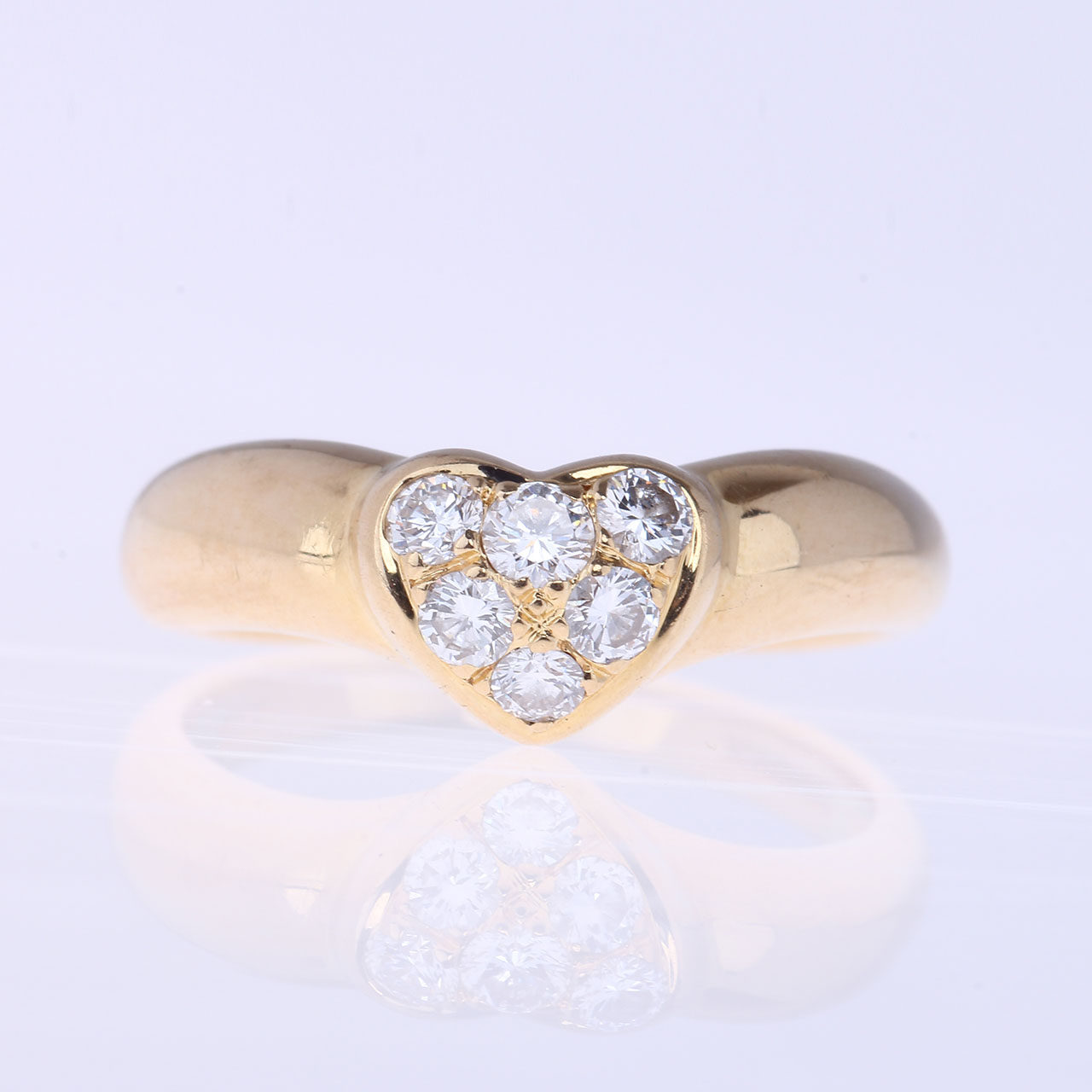 【9.0新】tiffany/蒂芙尼 750 镶钻戒指53#6396