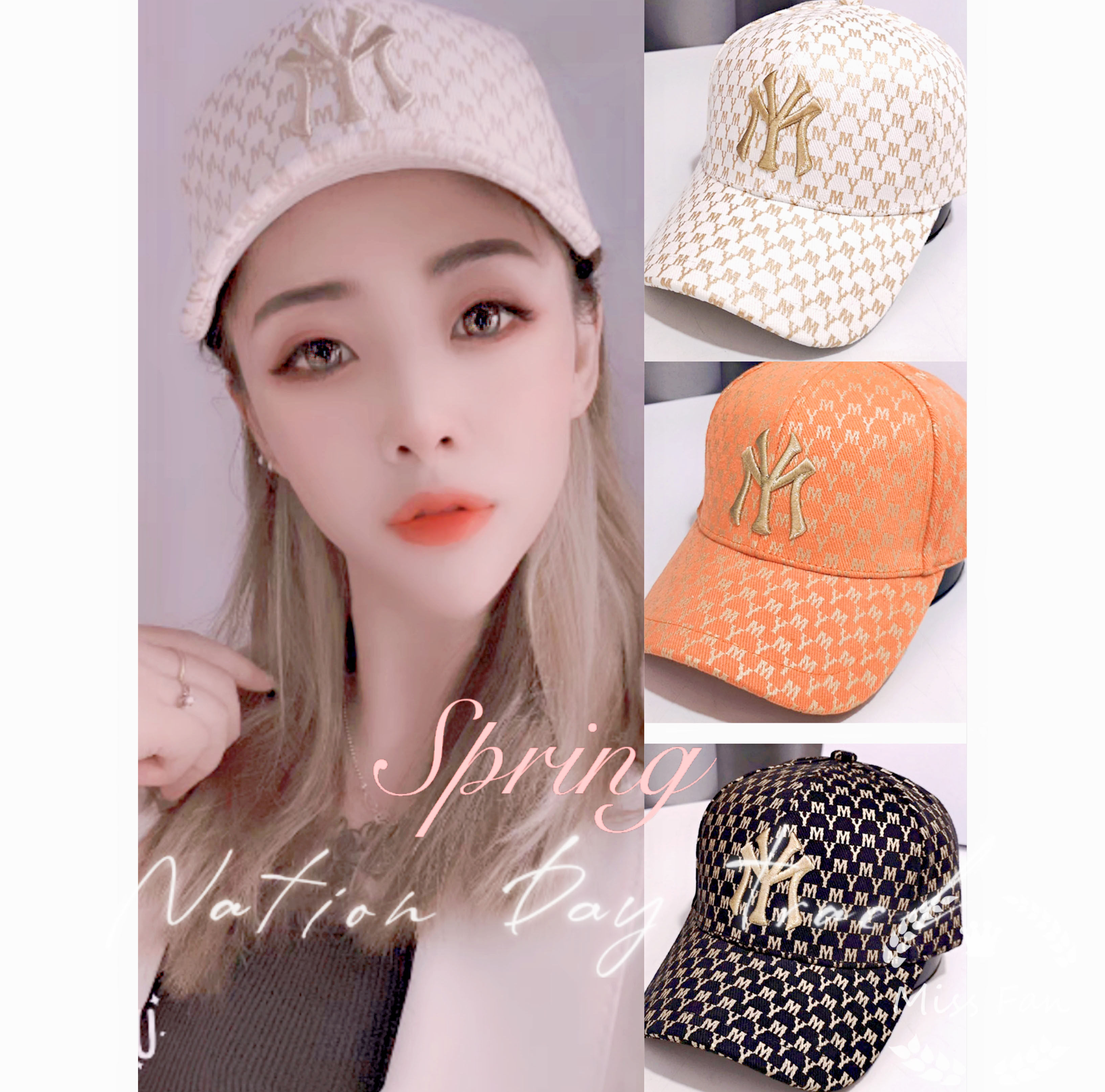 my帽子男潮牌韩版黑色秋季ins青年男女遮阳帽硬顶棒球帽女情侣款