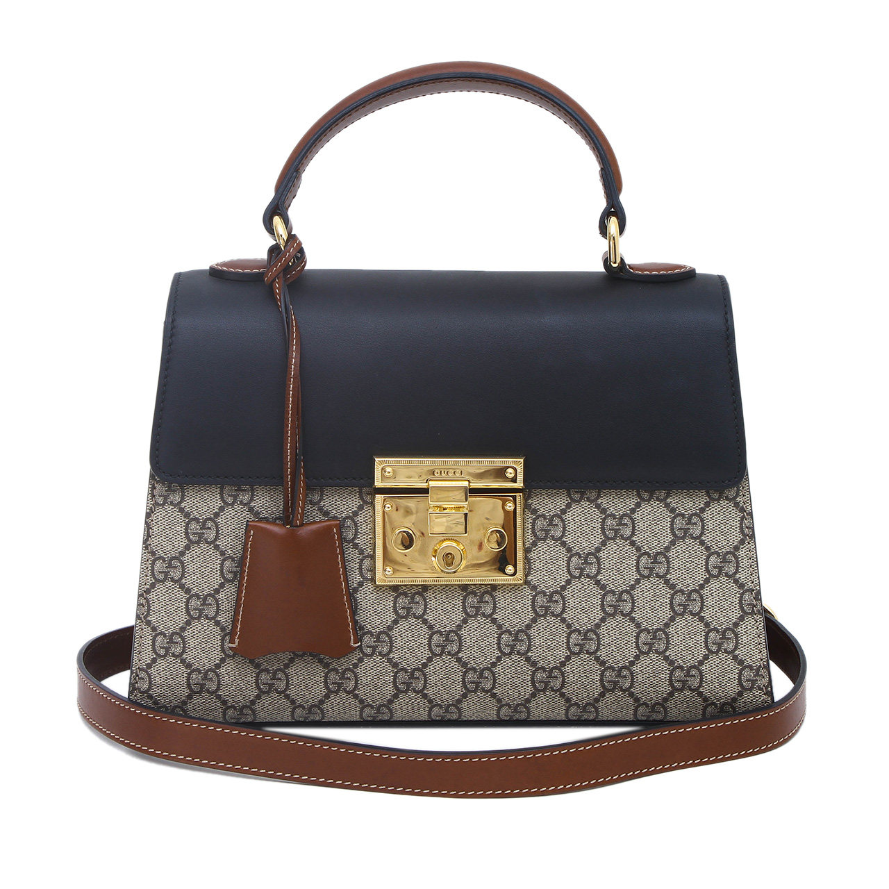 [9.5新]古驰gucci女士padlock gg小号金锁扣手提单肩斜挎包