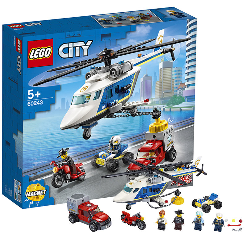 馆12月新品lego乐高城市组系列60242警察公路大追捕小颗粒积木玩具