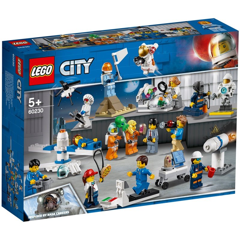 包邮lego乐高积木60230城市系列太空研发人仔套装儿童益智拼装玩