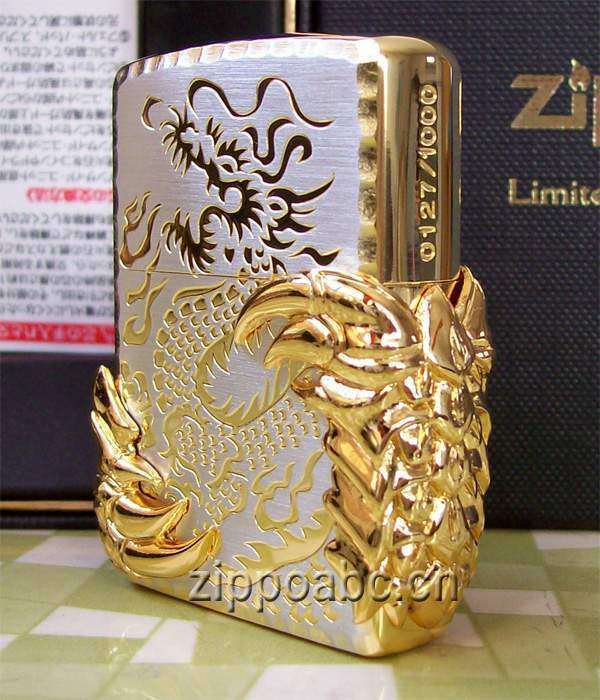 美国原装正版zippo打火机日版限量1000龙之部落zippo