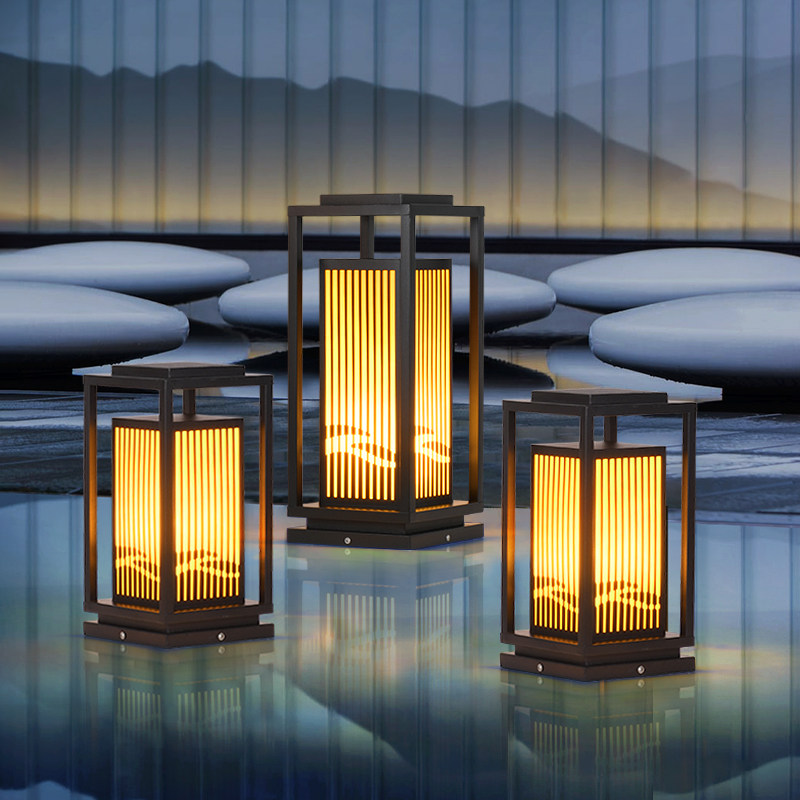 太阳能草坪灯led草地灯户外防水地灯新中式别墅庭院灯花园景观灯