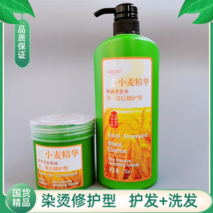 章华小麦精华染烫修护润发焗油膏发膜500ml柔顺护发素洗发水家用