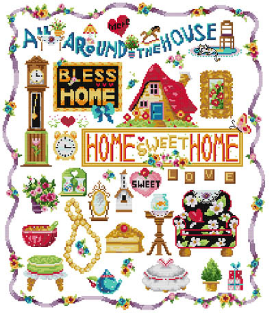 皇冠 小小鱼DMC绣线十字绣套件 T605卡通【sweet home】印花|msdalam kategori rumah Fabrik, Cross Alat Jahit dan Aksesori, Cross Stitch Kit - dari Buy2taobao.com untuk memberikan perkhidmatan ejen Taobao profesional membeli
