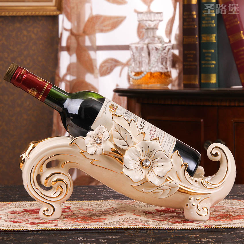 St Wine rack Decoration European style personality Wine Rack ceramics Wine cabinet ornament Home Furnishing originality marry giftin the Home accessories , Decoration category - from Buy2taobao.com to provide professional Taobao agent buy service