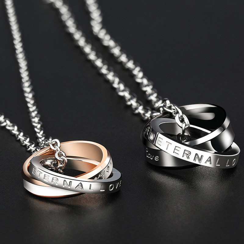 情侣项链一对创意