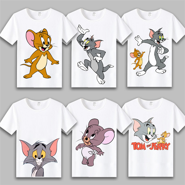 Tom and Jerry comic Short sleeved T-shirt student men and women lovers children Cartoon clothes Tom 姆杰瑞 clothes summerin the Men's clothing, T-shirt category - from Buy2taobao.com to provide professional Taobao agent buy service