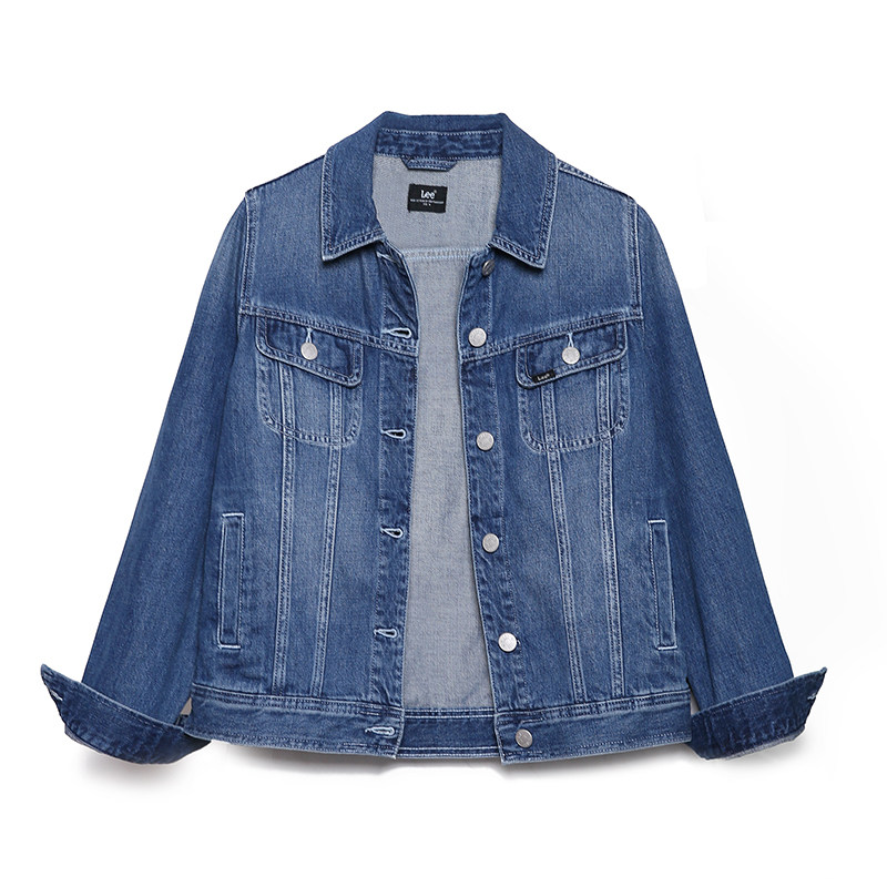 lee女装2021款春季新款牛仔短外套休闲服百搭牛仔衣l437695pn74f