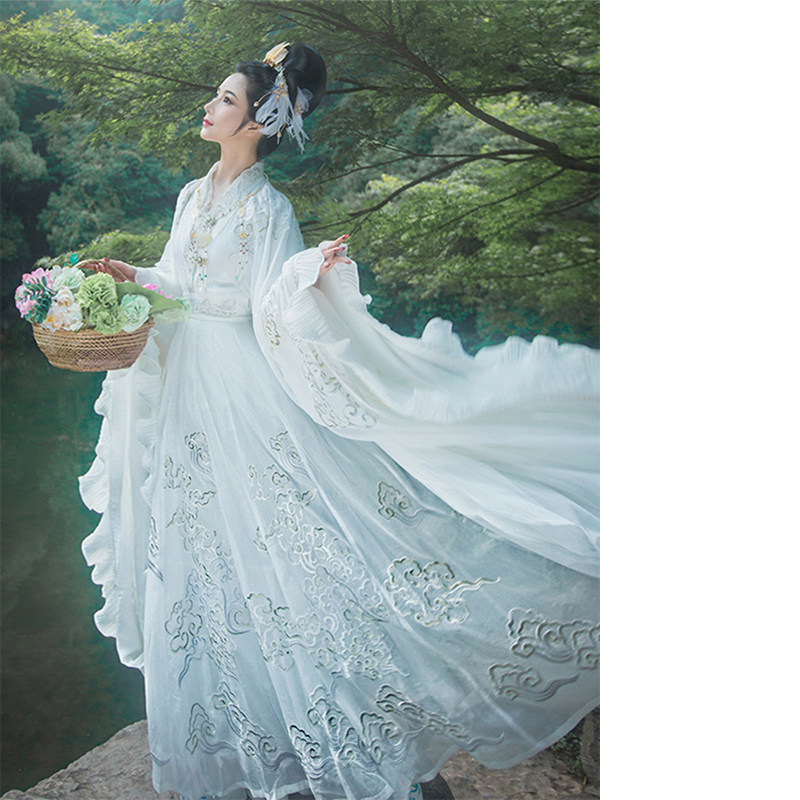 衔泥小筑 十二花神原创钉珠刺绣汉服元素女装 花神赋百花之仙子