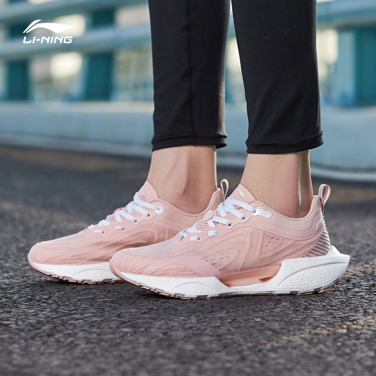 李宁超轻18beng跑步鞋女夏季女鞋2021新款网面透气运动鞋女跑鞋