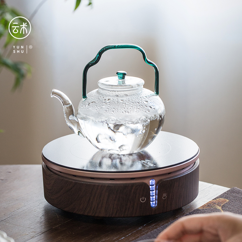 云术日式手作耐热玻璃吴经提梁泡茶壶过滤电陶炉耐高温煮茶壶茶具