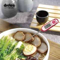 日本dretec多利科食物水温度计烘焙奶温计 油温计 熬煮烹饪温度计