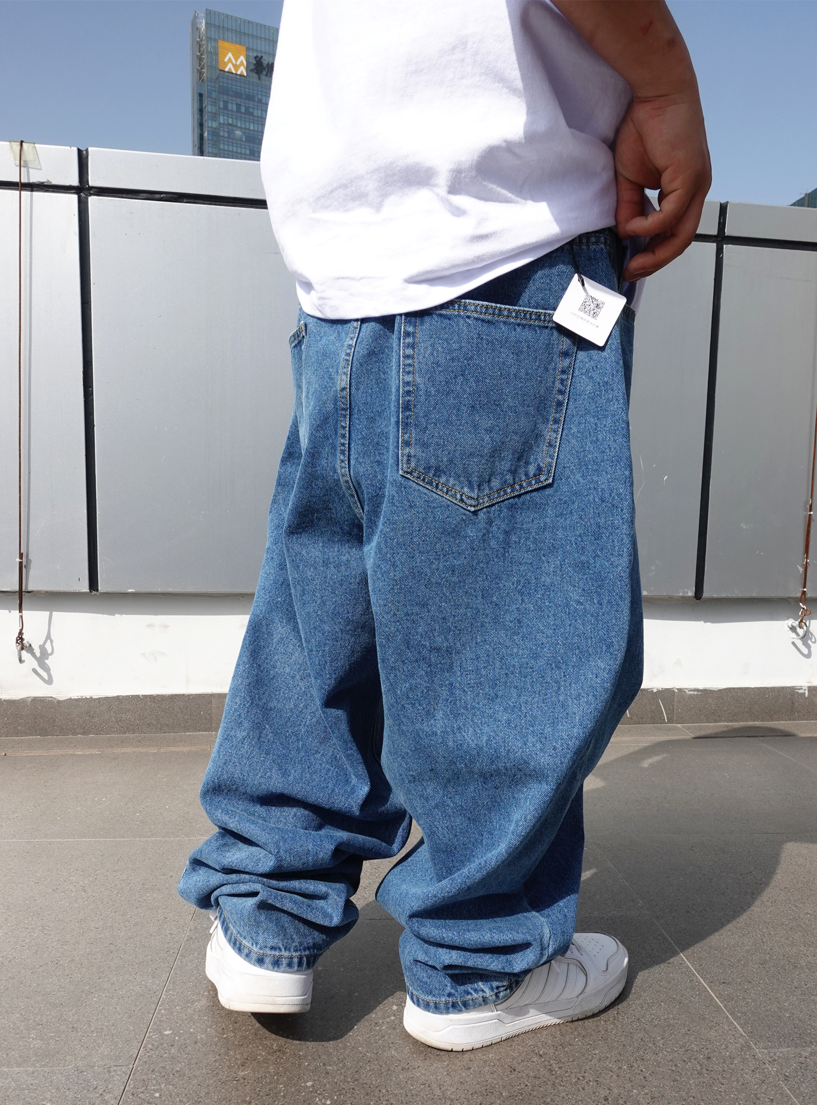 00折后价￥98嘻哈美式oldschool街舞bboy裤子篮球宽松肥大西海岸90s