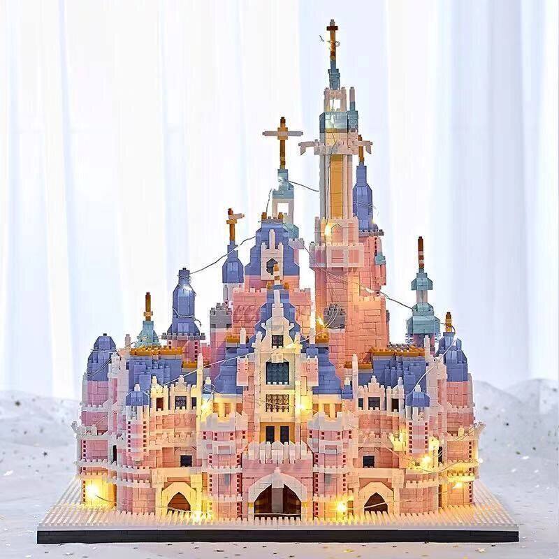 乐高迪士尼城堡积木女孩成人微小颗粒拼装高难度巨大立体益智玩具