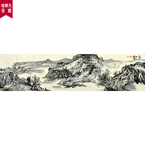 10成交价062300哈师大硕士 李晓宇《远方》原稿精品 学院派职业画家