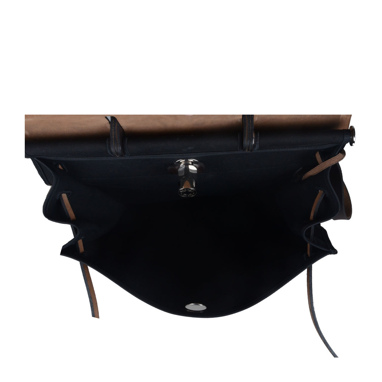 [中检][9.5新]爱马仕hermes女士黑色herbag单肩包