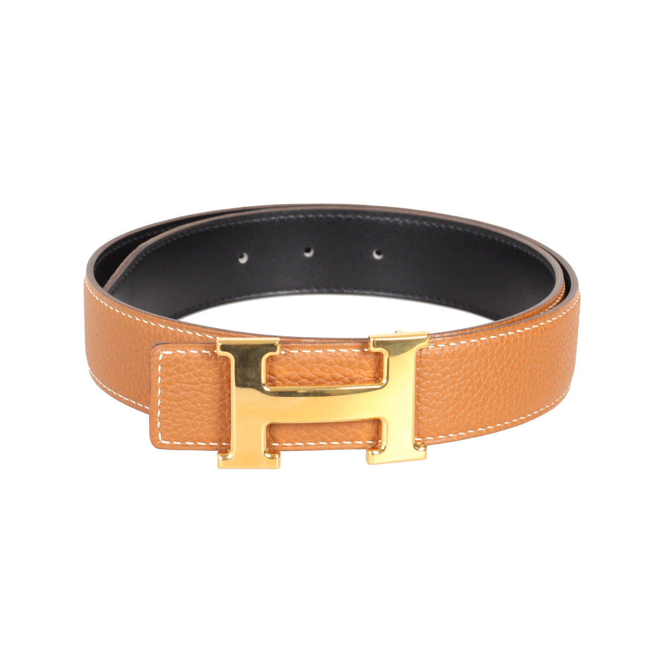 [9.0新] hermes/爱马仕 经典h扣双面牛皮 女士腰带