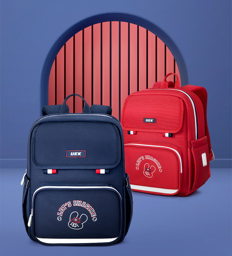 uek英伦风儿童书包幼儿园女孩男孩双肩包宝宝包包轻便小背包男童