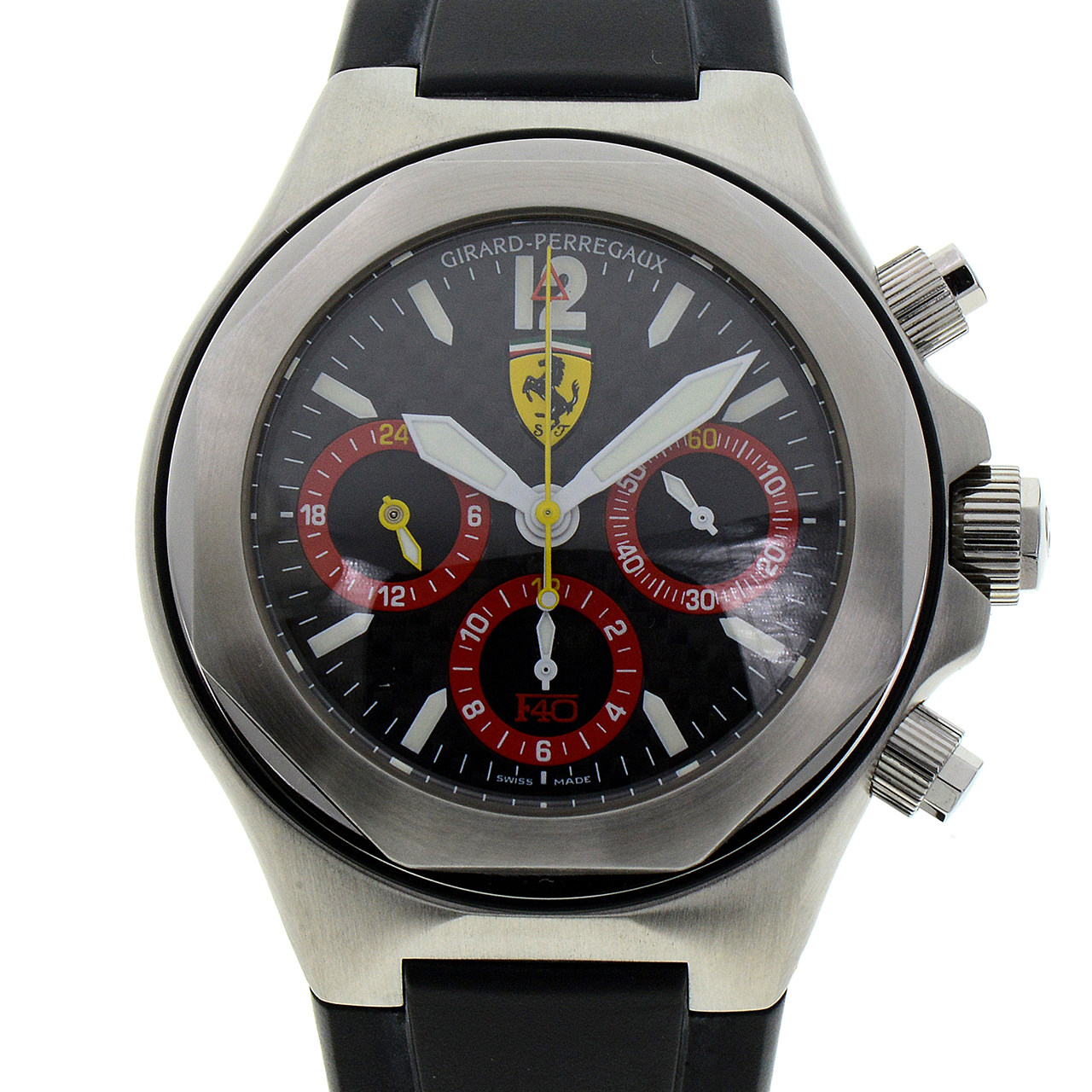 [9.0新]芝柏自动机械男表 法拉利限量款系列 精钢 计时已使用