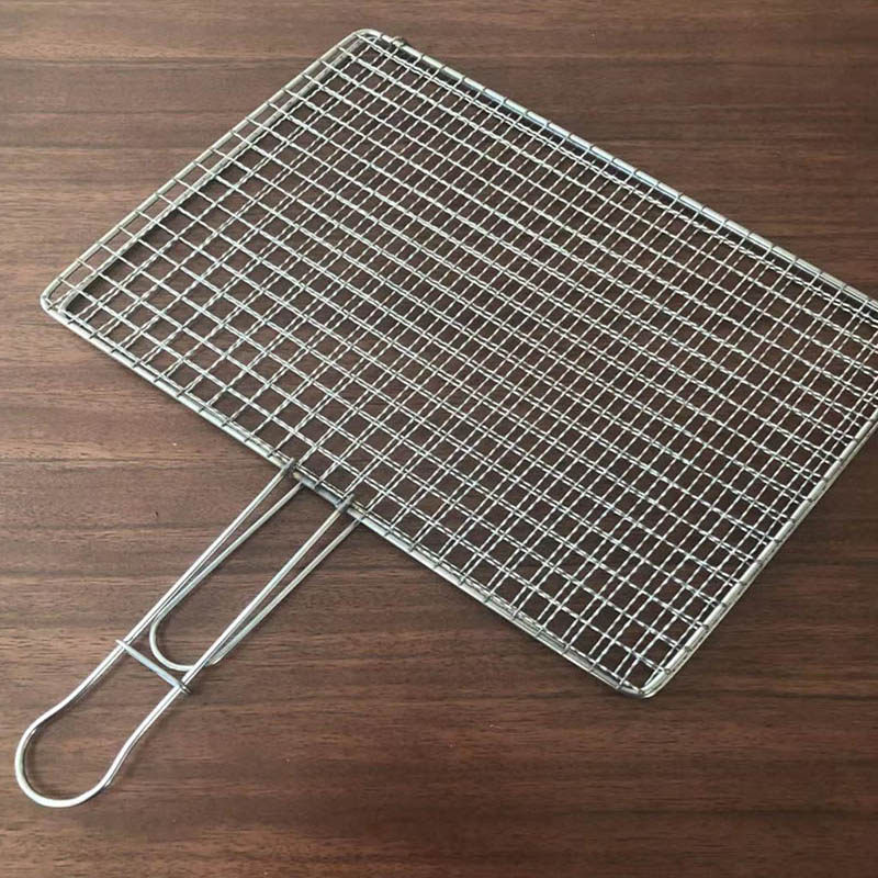 全不锈钢烤鱼网烤肉鱼夹子网烧烤篦子夹板烧烤工具烧烤网夹子烤串