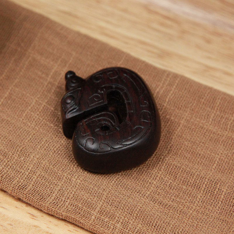 黄花梨古龙图腾雕件 (降香黄檀) 手工雕刻 雕工精细