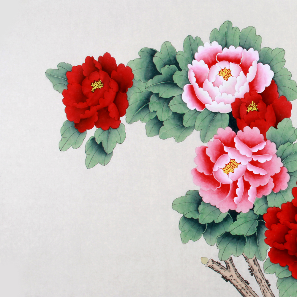 吴绍正《精品工笔牡丹 富贵吉祥》