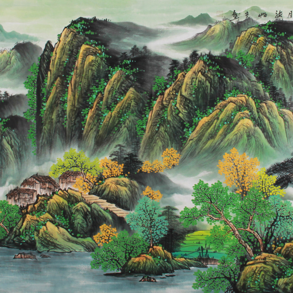 张临光《精品山水小八尺系列 福地春晖》