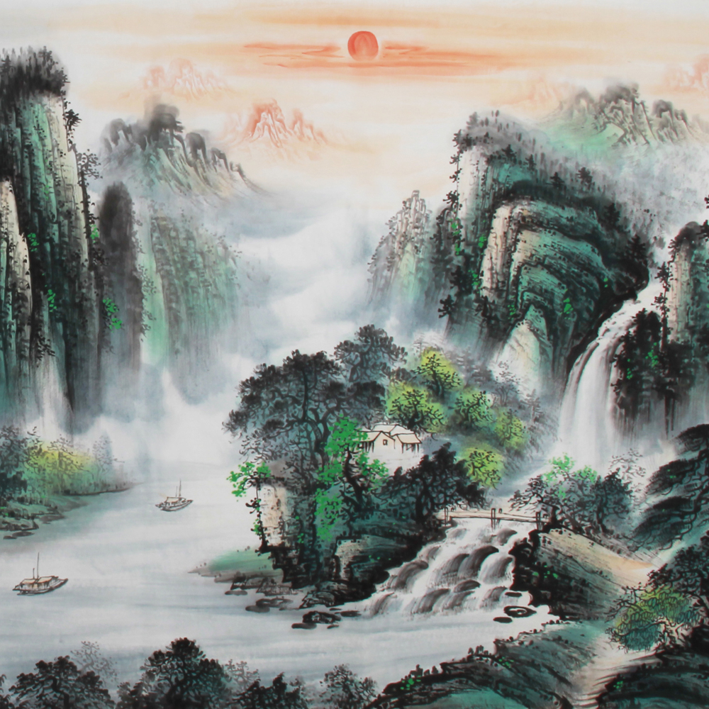 吴成建《精品山水系列小八尺 锦绣江山》