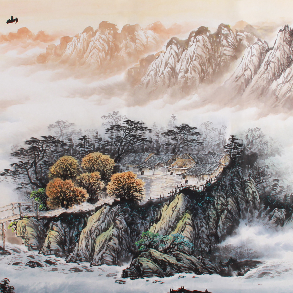 曾刚《精品山水系列小八尺 山居福地》