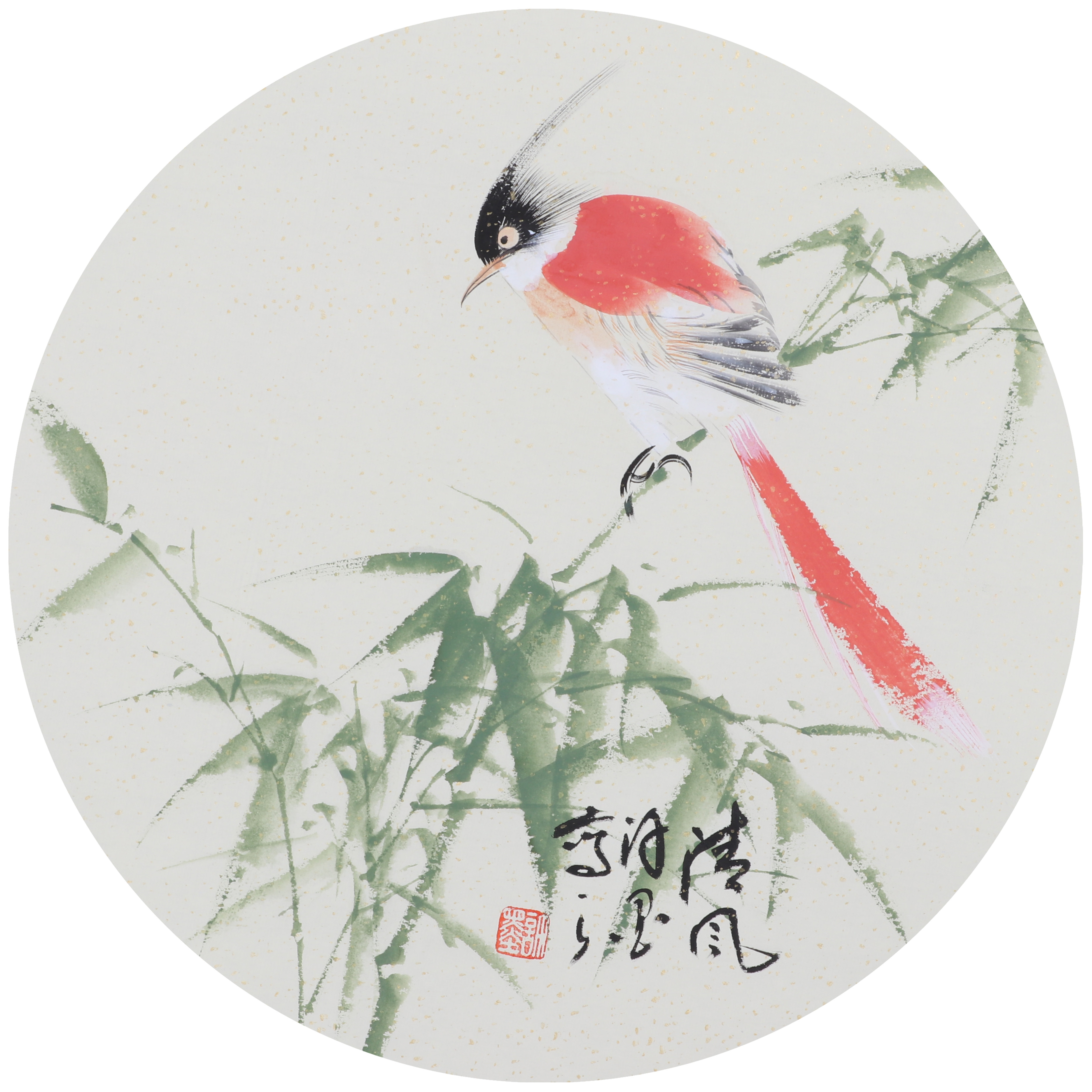 许世平《精品花鸟 扇面四组图》