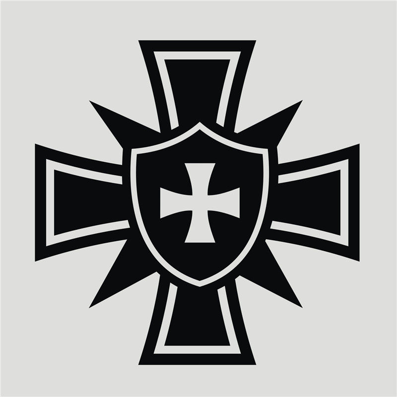 军标汽车装饰反光车贴防雨雨水贴纸个性09038德国汽车装饰贴