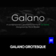 Galano Grotesque 无衬线英文字体logo标识排版版式字体家族安装