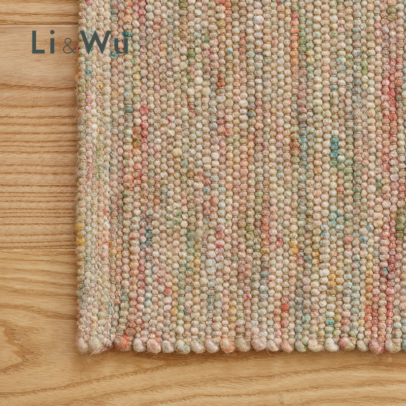 Li and Wu 德国进口paulig羊毛彩色地毯手工编织颗粒客厅高奢高端
