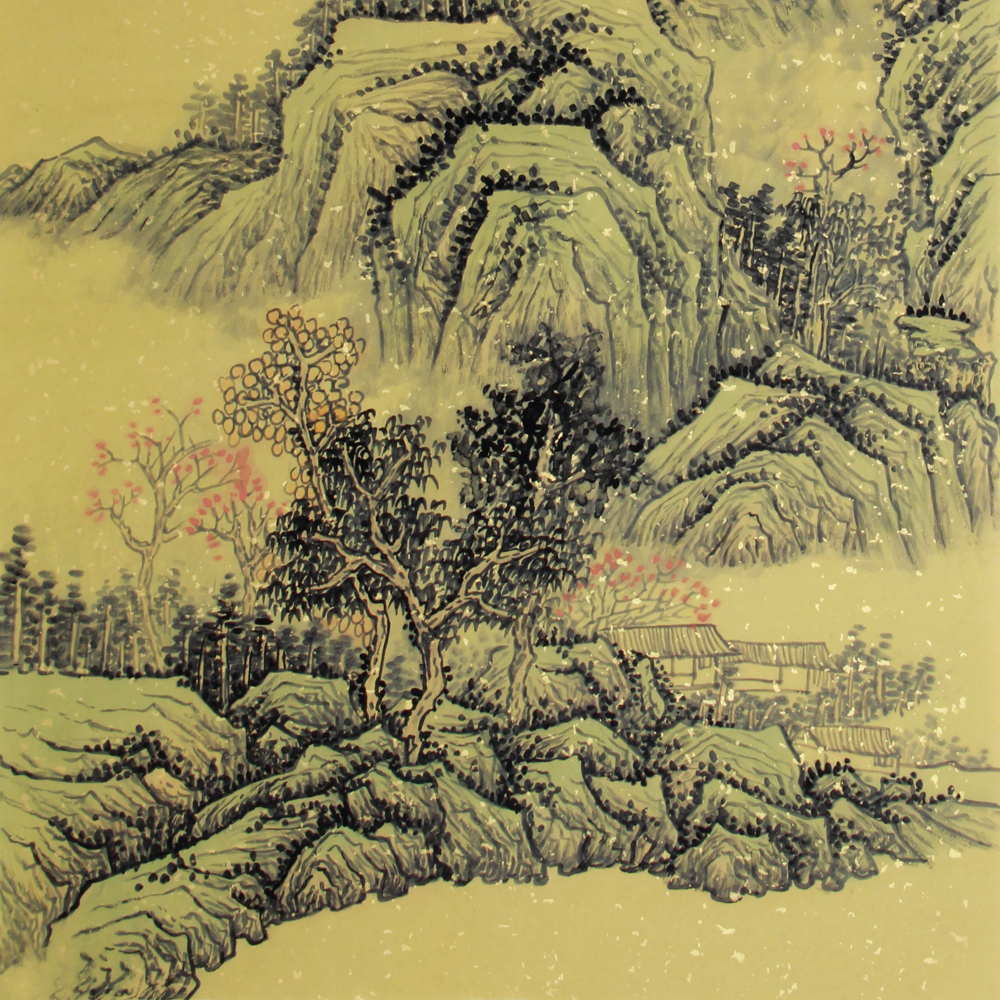 张一心《精品山水系列三尺 山居图》中美协