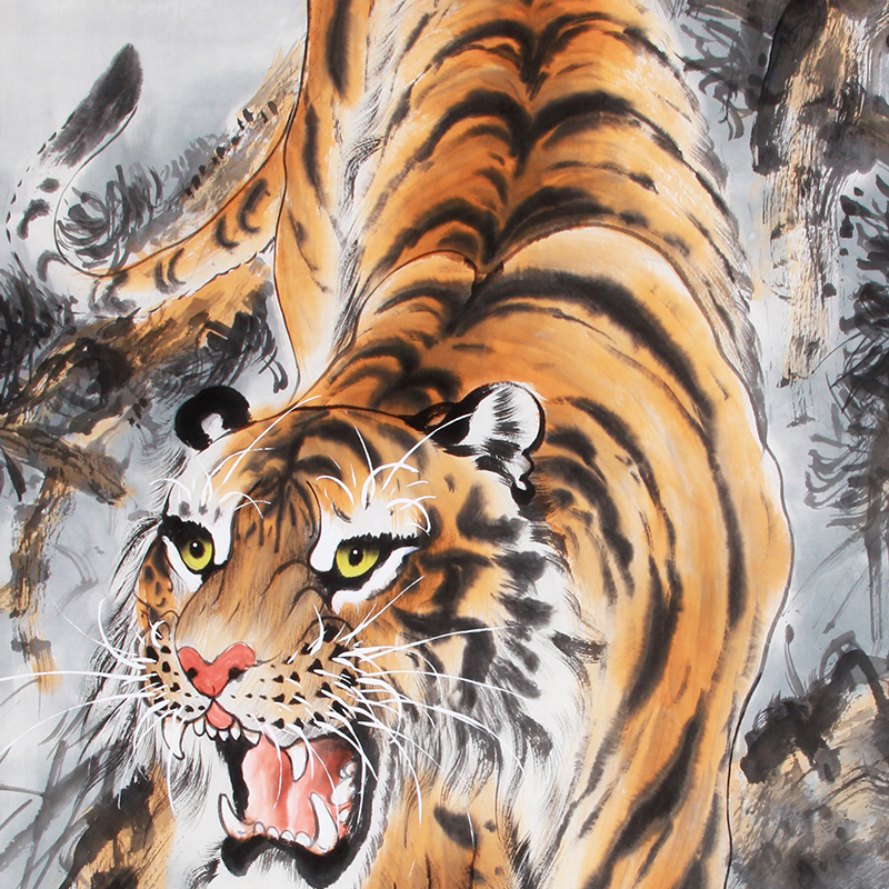 谭乐丹《精品虎系列 雄风图》中美协