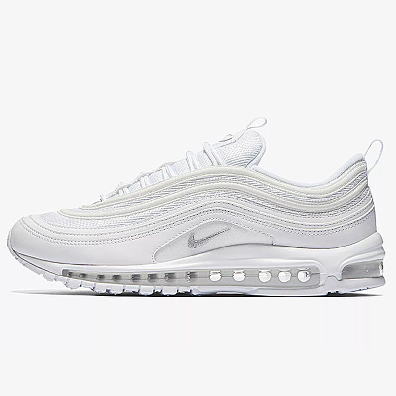 耐克 air max 97 纯白子弹3m男全掌气垫bk跑鞋 921826-101 bk