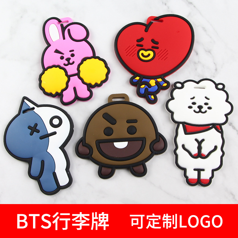 韩国BTS防弹少年团行李牌 BT21卡通可爱飞机行李牌登记标签牌定制|ruв категории персональные настройки/разработка услуг/DIY, упаковки товаров настройки, упаковочные ленты/клей/этикетка - от Buy2taobao.com для оказания профессиональной услуги покупки агента Taobao
