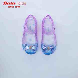 batakids2024新款儿童水晶鞋软底新款果冻鞋女童洞洞鞋女童凉鞋