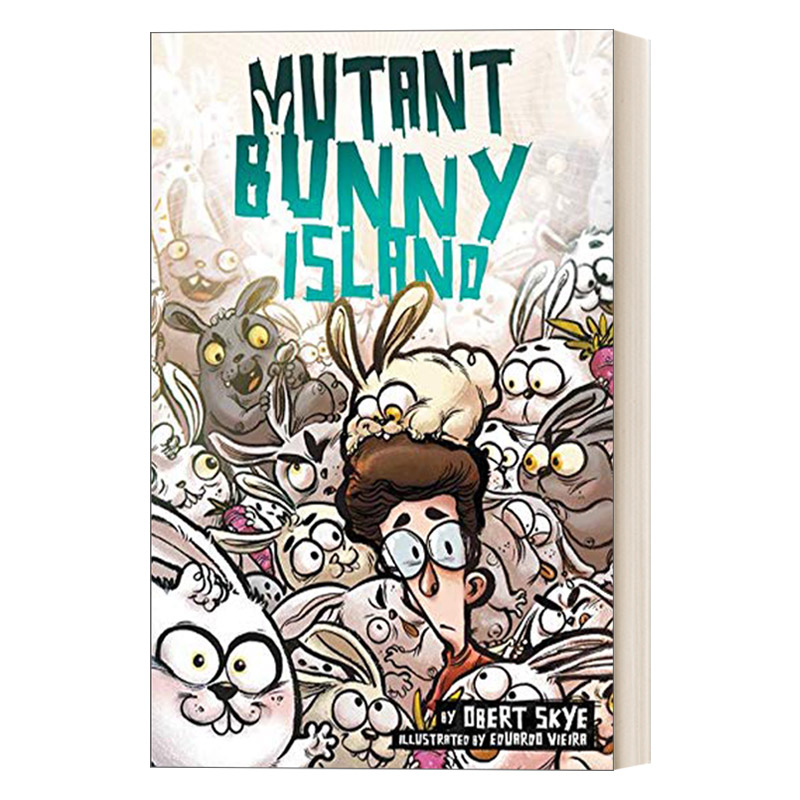 英文原版 Mutant Bunny Island 兔子岛历险记1 精装儿童漫画桥梁书 英文版 进口英语原版书籍