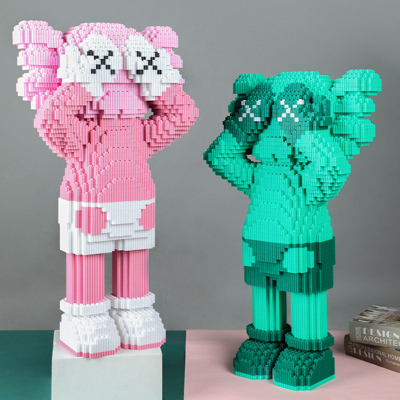 嗨彩拼益智拼插装积木玩具潮牌超大号70厘米高ks系列活动摆件礼物