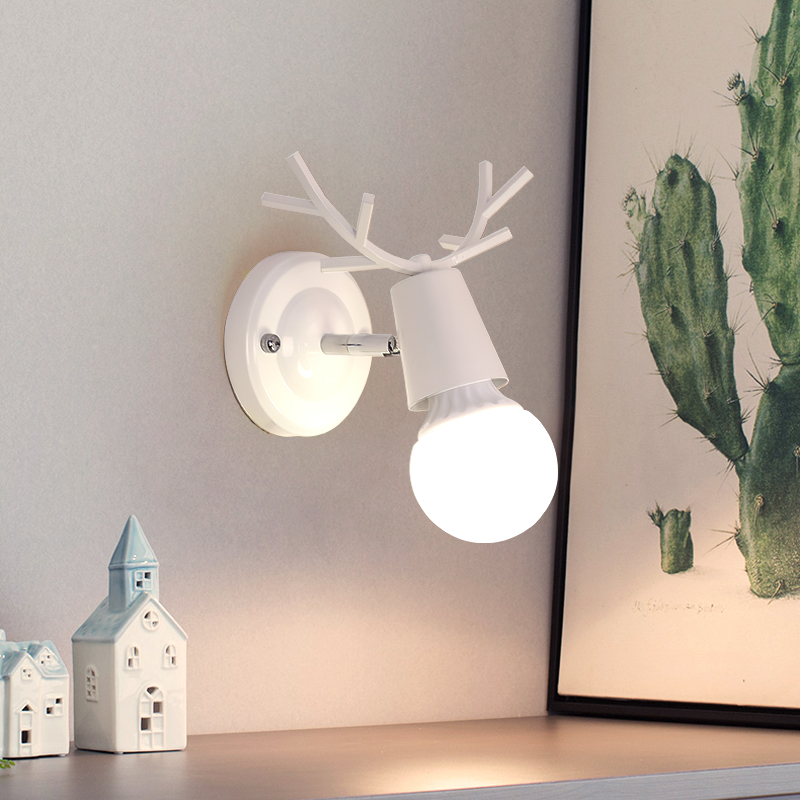 Northern Europe Antlers Wall lamp Simplicity stairs Aisle lights originality personality a living room Wall lights Children's Room bedroom Bedside lampin the Decoration main material , Lamps , Wall lamp category - from Buy2taobao.com to provide professional Taobao agent buy service