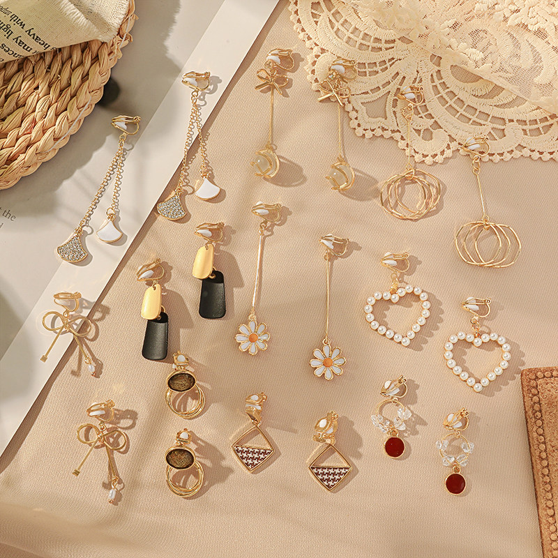 耳夹无需耳洞高级感网红女仙气森系超仙2021年新款潮耳环耳饰品