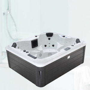 蒙娜丽莎卫浴冲浪按摩浴缸亚克力独立式恒温加热智能spa多人浴缸
