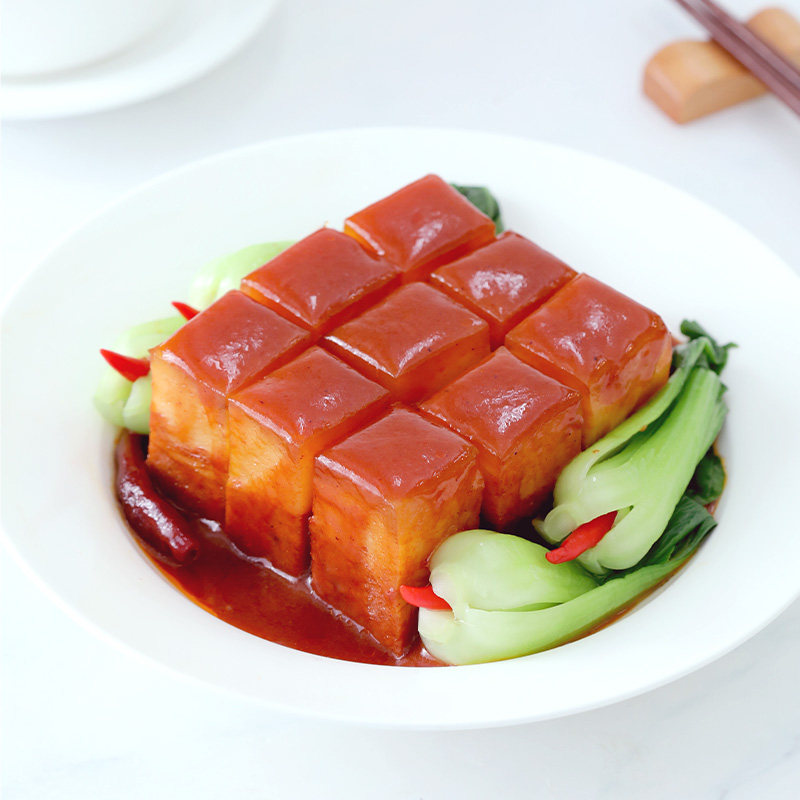 冷冻【齐善素食 素东坡肉】素肉佛家纯素豆制品人造肉斋菜食品