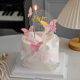 2024母亲节快乐铁艺亚克力蛋糕装饰摆件蝴蝶珍珠链妈妈生日插件